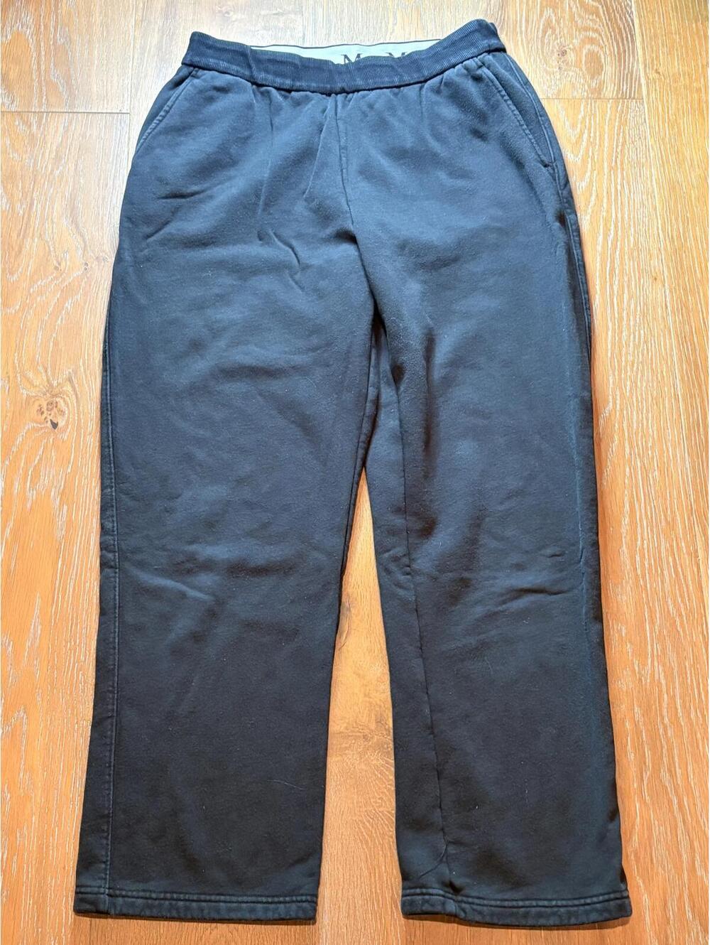 Max Mara Black Sweatpants Comfortable Casual Athleisure Regular Large